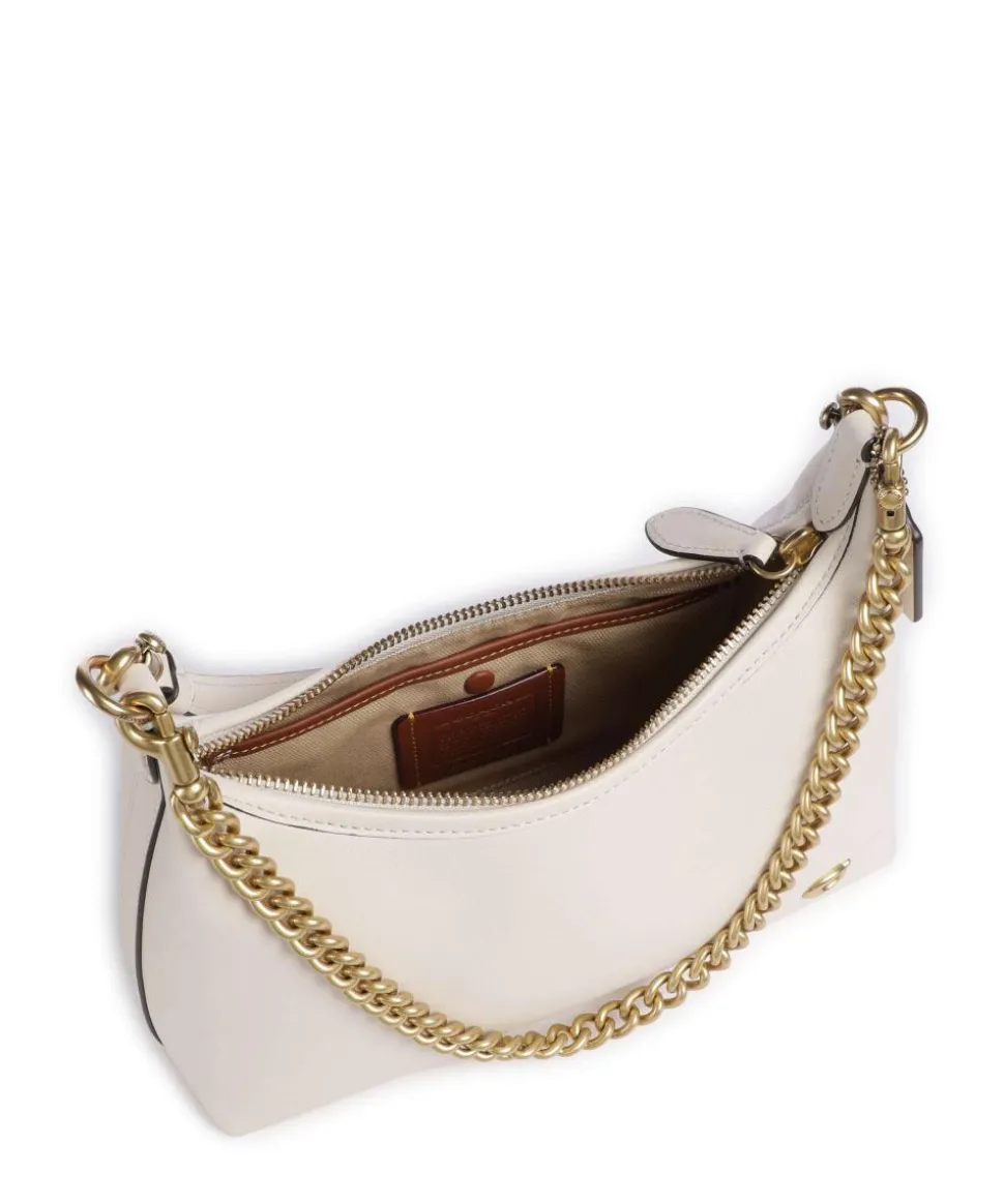 Juliet 25 Schultertasche Rindsleder weiß