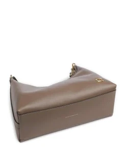 Juliet Schultertasche fein genarbtes Leder taupe