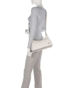 Juliet Schultertasche fein genarbtes Leder elfenbein