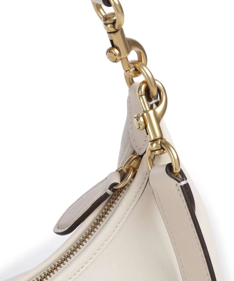 Juliet Schultertasche fein genarbtes Leder elfenbein