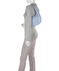 Juliette Beuteltasche genarbtes Rindsleder hellblau