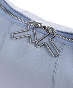 Juliette Beuteltasche genarbtes Rindsleder hellblau