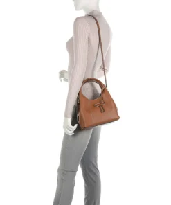 Juliette Handtasche genarbtes Leder tan