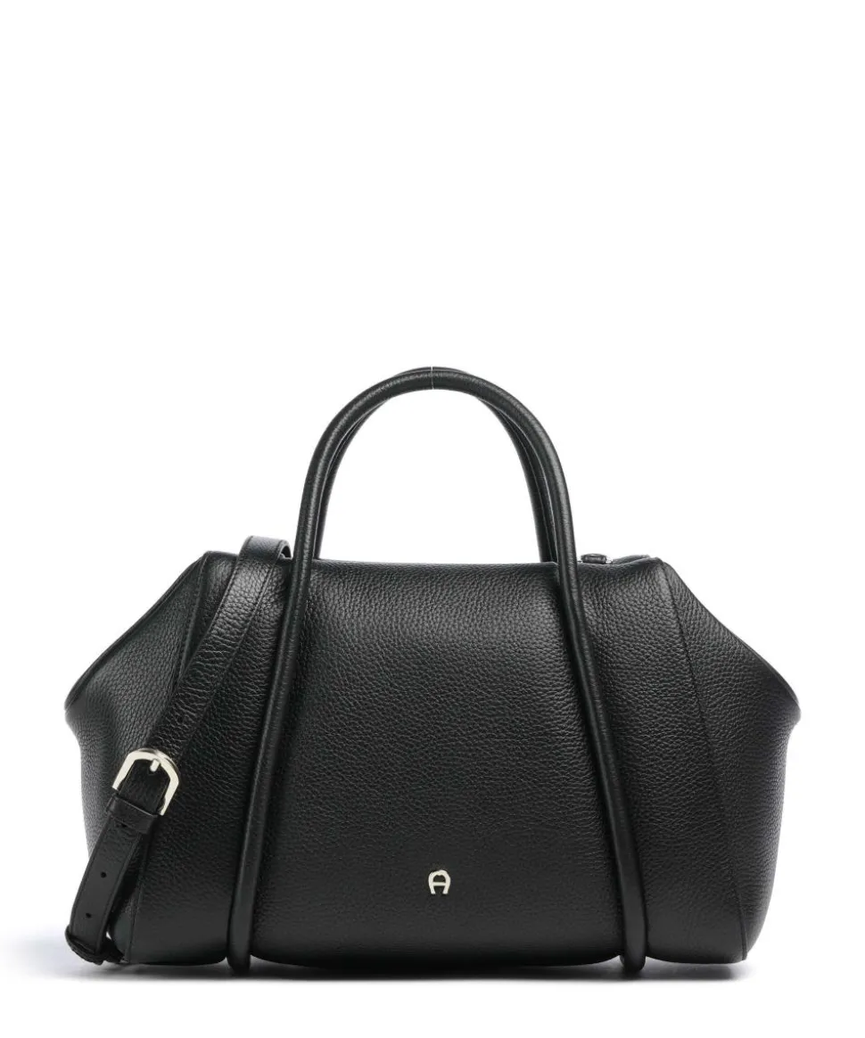 Juliette M Handtasche genarbtes Rindsleder schwarz