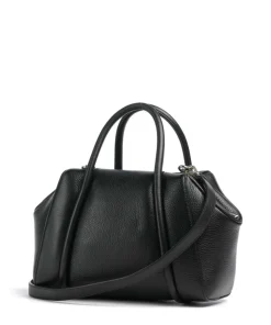 Juliette S Handtasche genarbtes Rindsleder schwarz