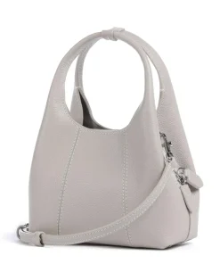 Juliette Umhängetasche genarbtes Rindsleder hellgrau