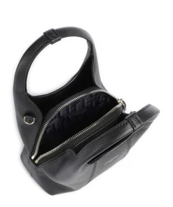 Juliette Umhängetasche genarbtes Rindsleder schwarz