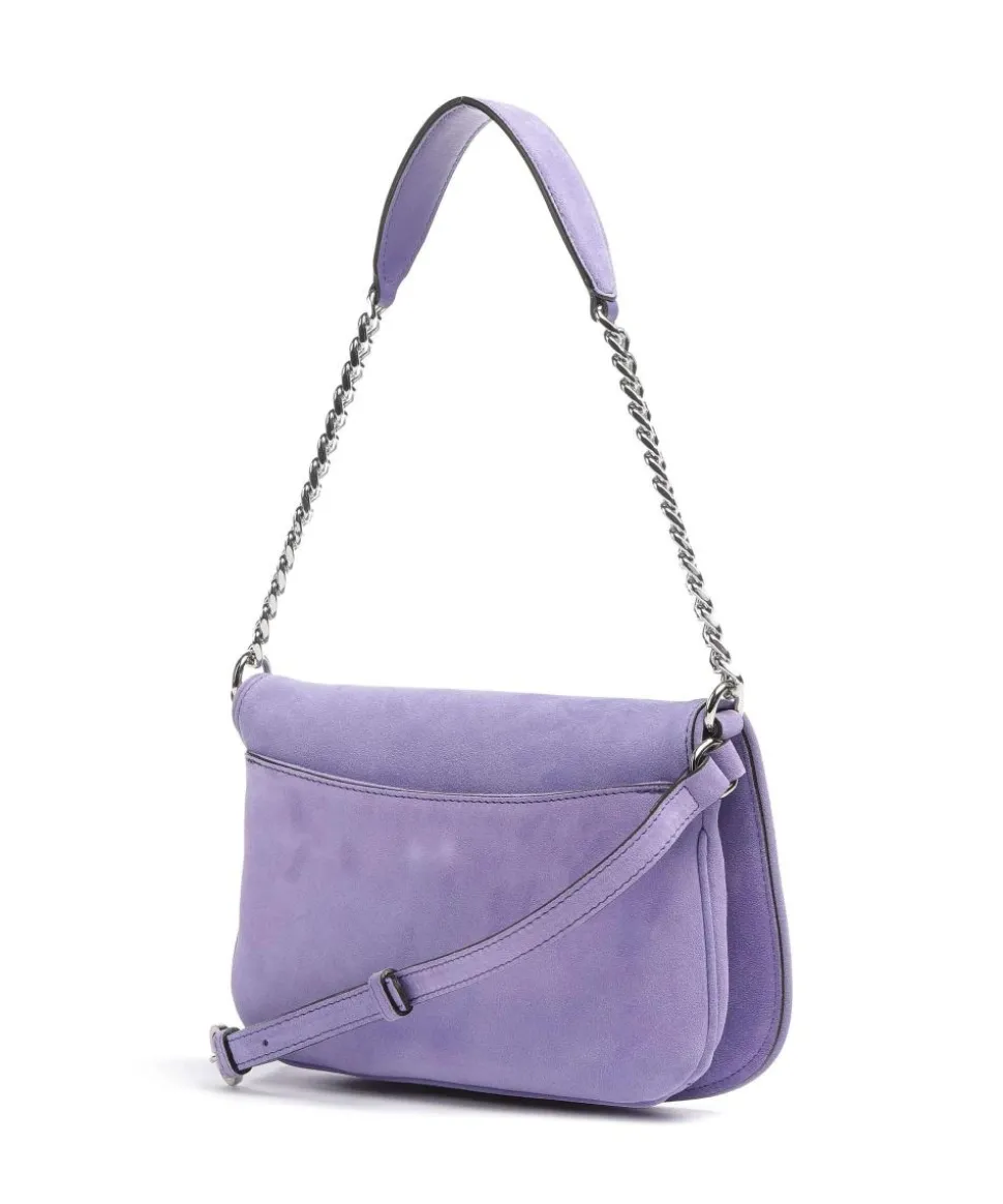 Kaleido Clara Schultertasche aufgerautes Leder violett