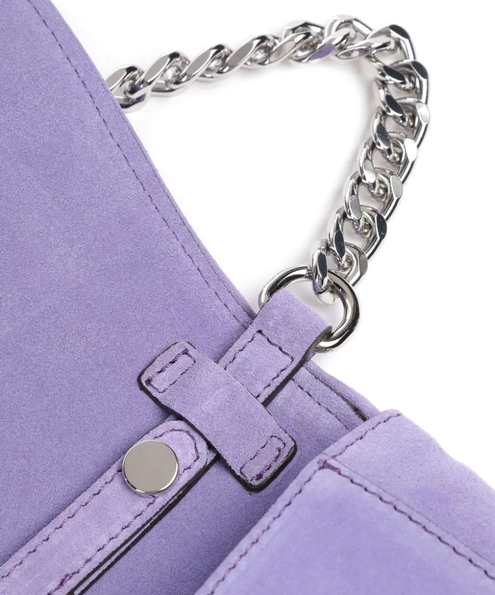 Kaleido Clara Schultertasche aufgerautes Leder violett
