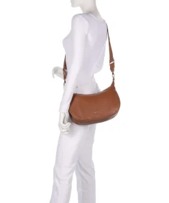 Kaliska M Beuteltasche Lederimitat braun