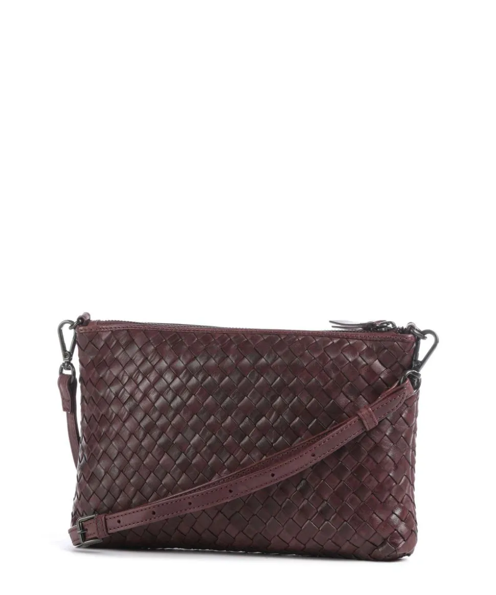 Karima Umhängetasche fein genarbtes Rindsleder bordeaux