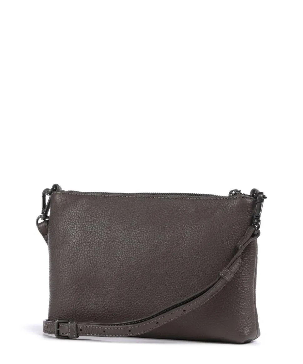 Karima Umhängetasche genarbtes Rindsleder taupe