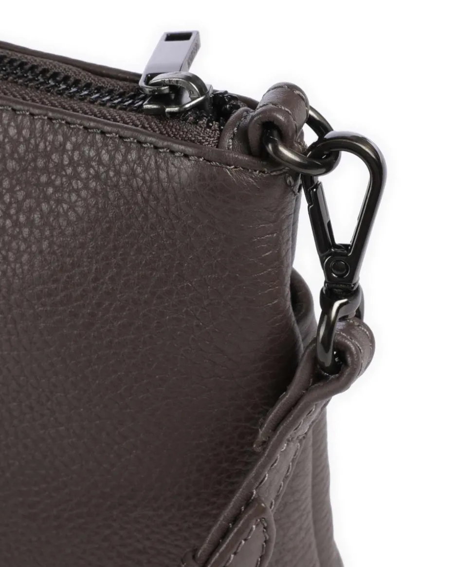 Karima Umhängetasche genarbtes Rindsleder taupe