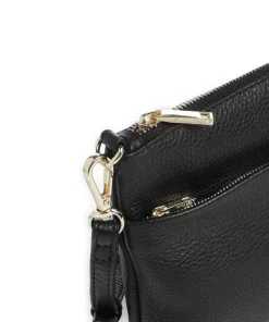 Karima Umhängetasche genarbtes Rindsleder schwarz