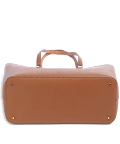 Karly Large Shopper fein genarbtes Rindsleder braun