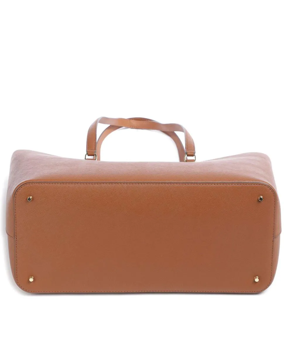 Karly Large Shopper fein genarbtes Rindsleder braun