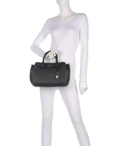 Katya 4G Logo Handtasche Lederimitat anthrazit