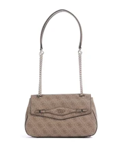 Katya 4G Logo Schultertasche Lederimitat hellbraun