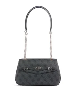 Katya 4G Logo Schultertasche Lederimitat anthrazit