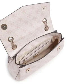 Katya 4G Logo Schultertasche Lederimitat altrosa