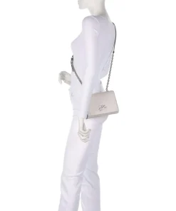 K/Autograph Small Umhängetasche fein genarbtes Rindsleder elfenbein