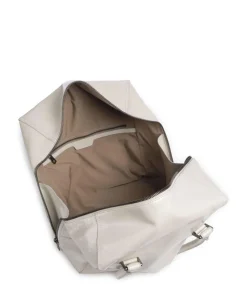 Kayla Lack Distressed M Shopper fein genarbtes Rindsleder elfenbein