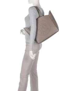 K/Circle Medium Shopper fein genarbtes Rindsleder taupe