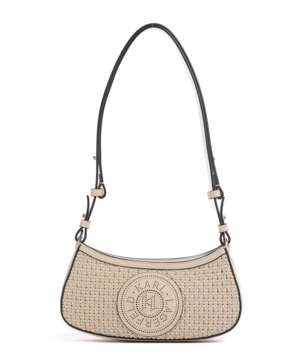 K/Circle Schultertasche fein genarbtes Rindsleder beige