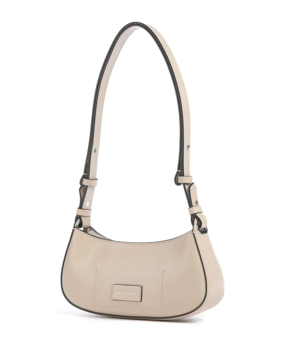 K/Circle Schultertasche fein genarbtes Rindsleder beige