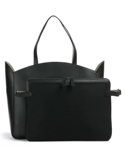 K/Circle Shopper 15″ fein genarbtes Rindsleder schwarz