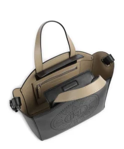 K/Circle Small Handtasche fein genarbtes Rindsleder schwarz