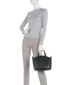 K/Circle Small Handtasche fein genarbtes Rindsleder schwarz