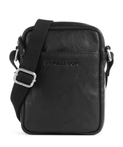 Kenley Marcus Umhängetasche Büffelleder schwarz