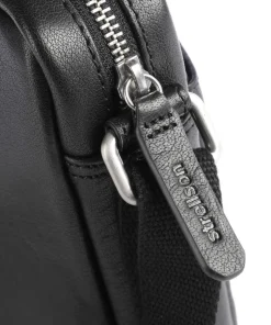 Kenley Marcus Umhängetasche Büffelleder schwarz