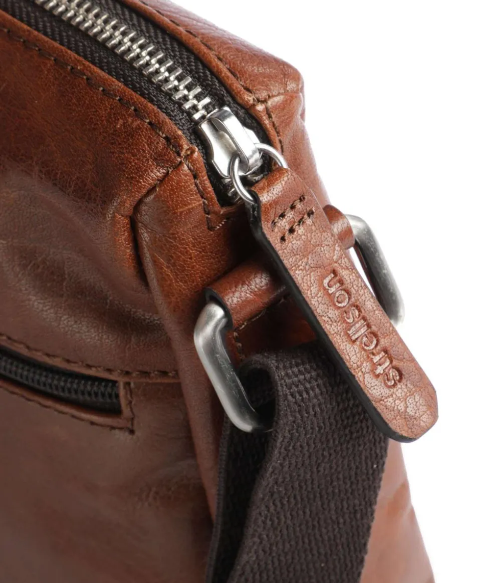 Kenley Olbin Umhängetasche Büffelleder cognac