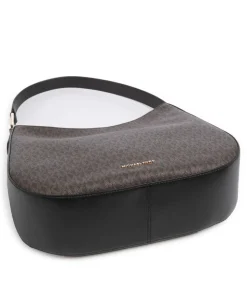 Kensington Beuteltasche Lederimitat braun/schwarz