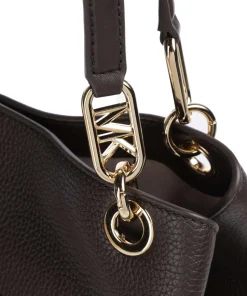 Kensington Large Beuteltasche genarbtes Rindsleder dunkelbraun