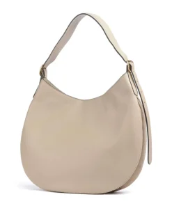 Kensington Place Beuteltasche genarbtes Rindsleder, aufgerautes Rindsleder beige