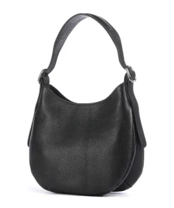 Kensington Place Schultertasche genarbtes Rindsleder schwarz