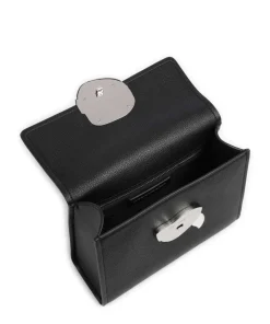 K/Ikon Handtasche Lederimitat schwarz