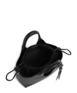 K/Ikon Small Handtasche Lederimitat schwarz