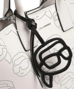 K/Ikonik Handtasche fein genarbtes Rindsleder creme