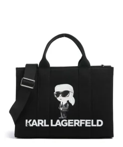 K/Ikonik Karl Handtasche Canvas schwarz