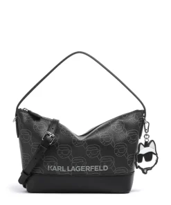 K/Ikonik Mono Beuteltasche Lederimitat schwarz