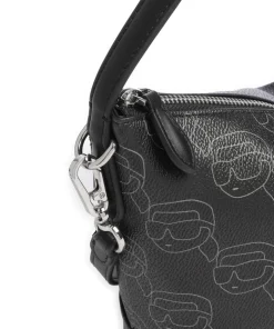 K/Ikonik Mono Beuteltasche Lederimitat schwarz