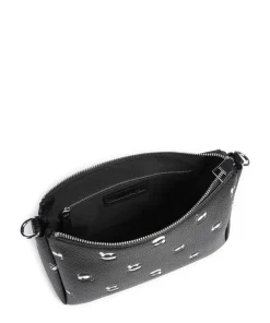 K/Ikonik Schultertasche Lederimitat schwarz