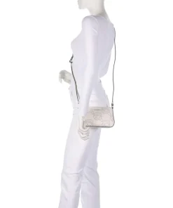 K/Ikonik Umhängetasche fein genarbtes Rindsleder creme