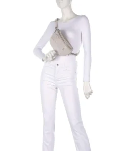 Kimberly Gürteltasche Samtgewebe elfenbein