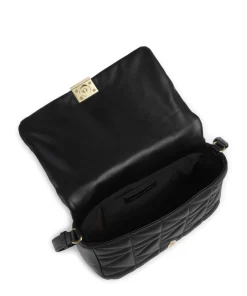 K/Kuilt Medium Schultertasche Schafsleder schwarz