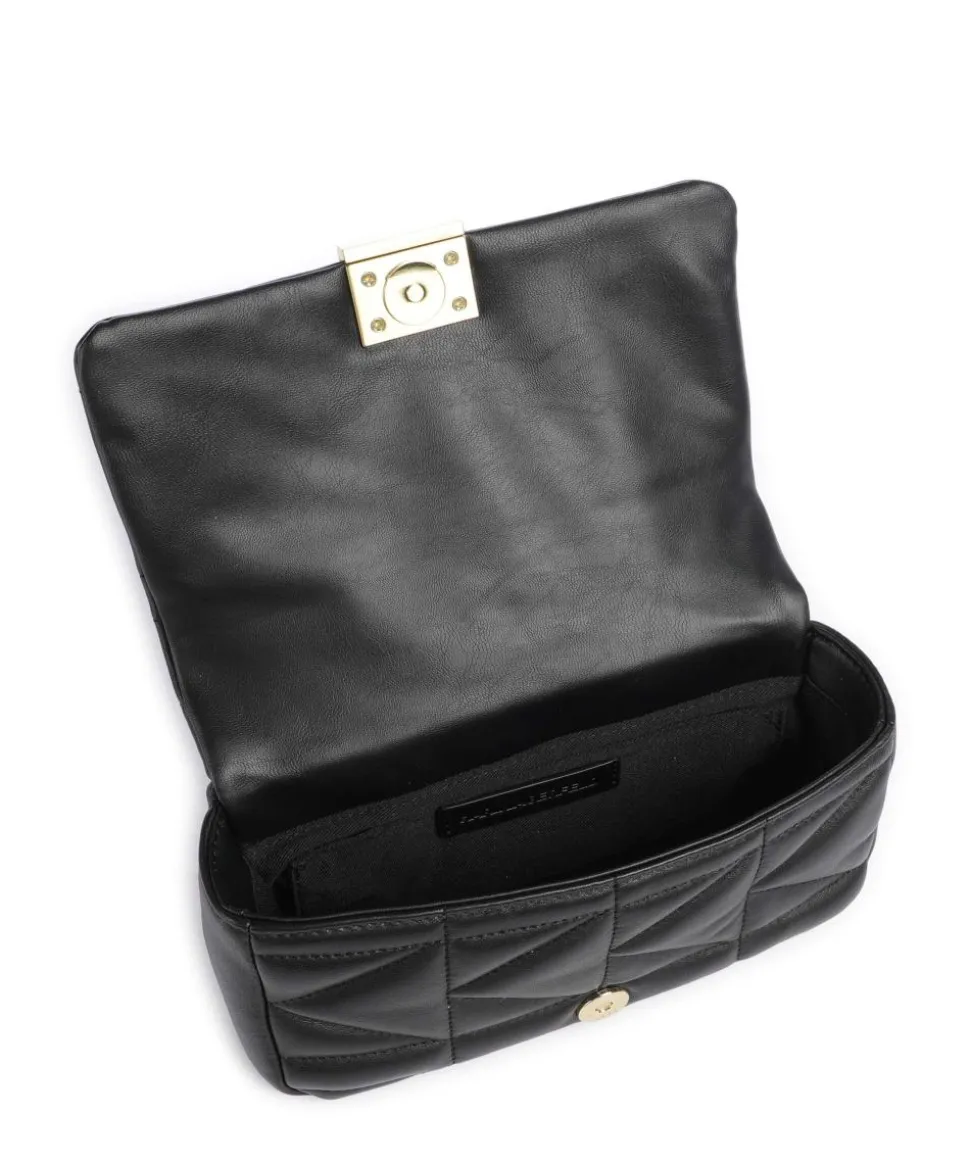 K/Kuilt Small Schultertasche Schafsleder schwarz